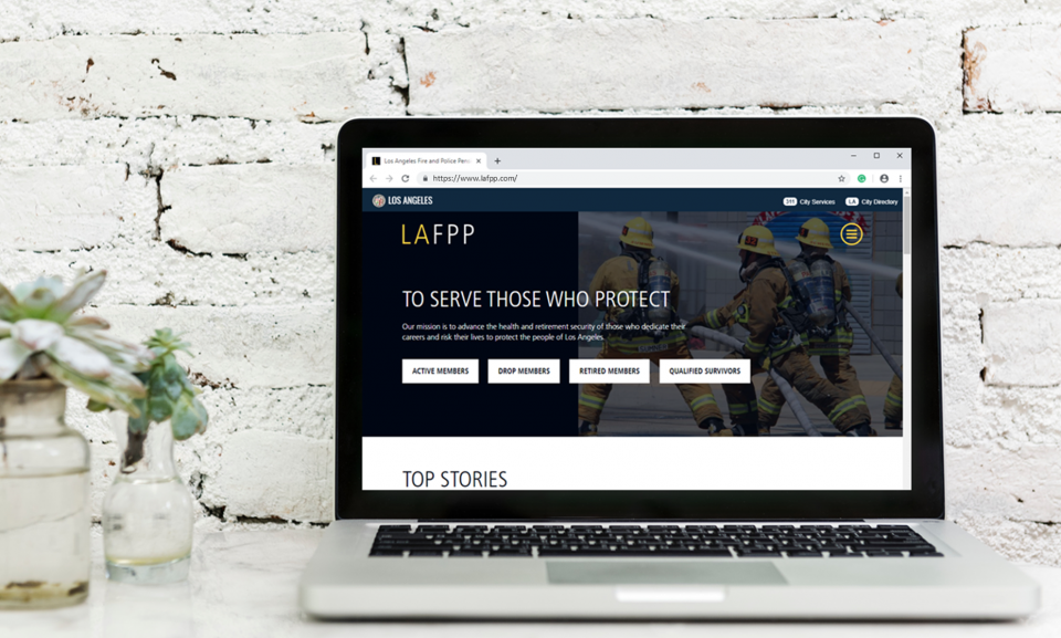 Welcome to LAFPP’s new website! TEST