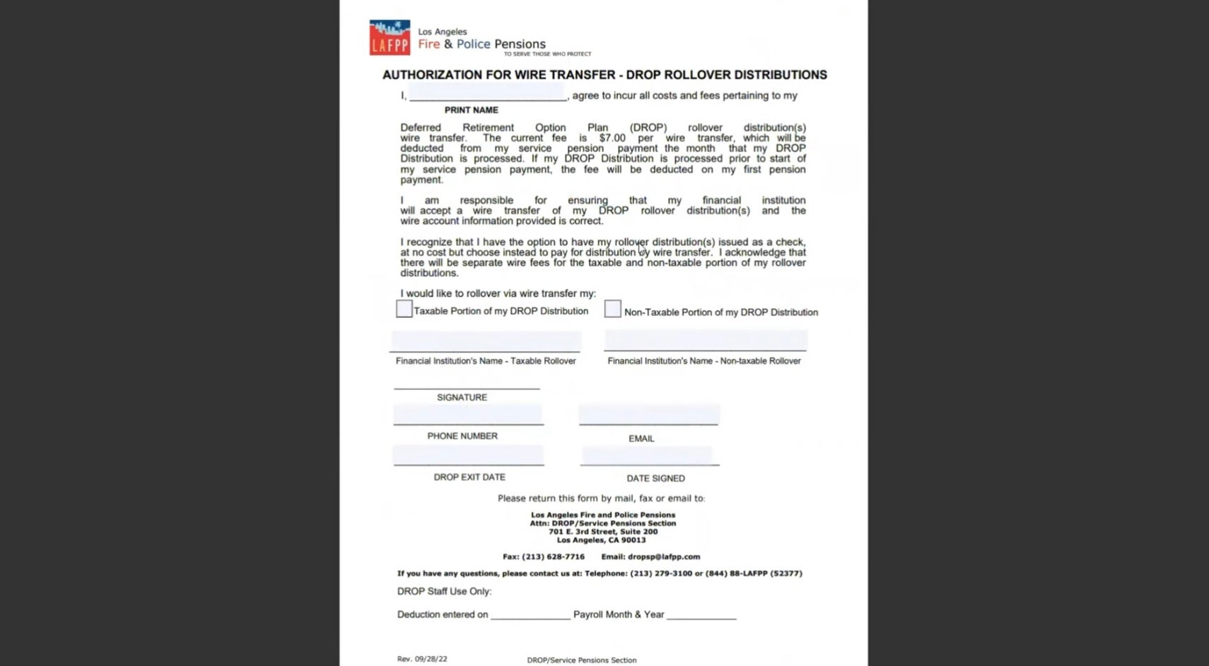 Member Authorization for Wire Transfer