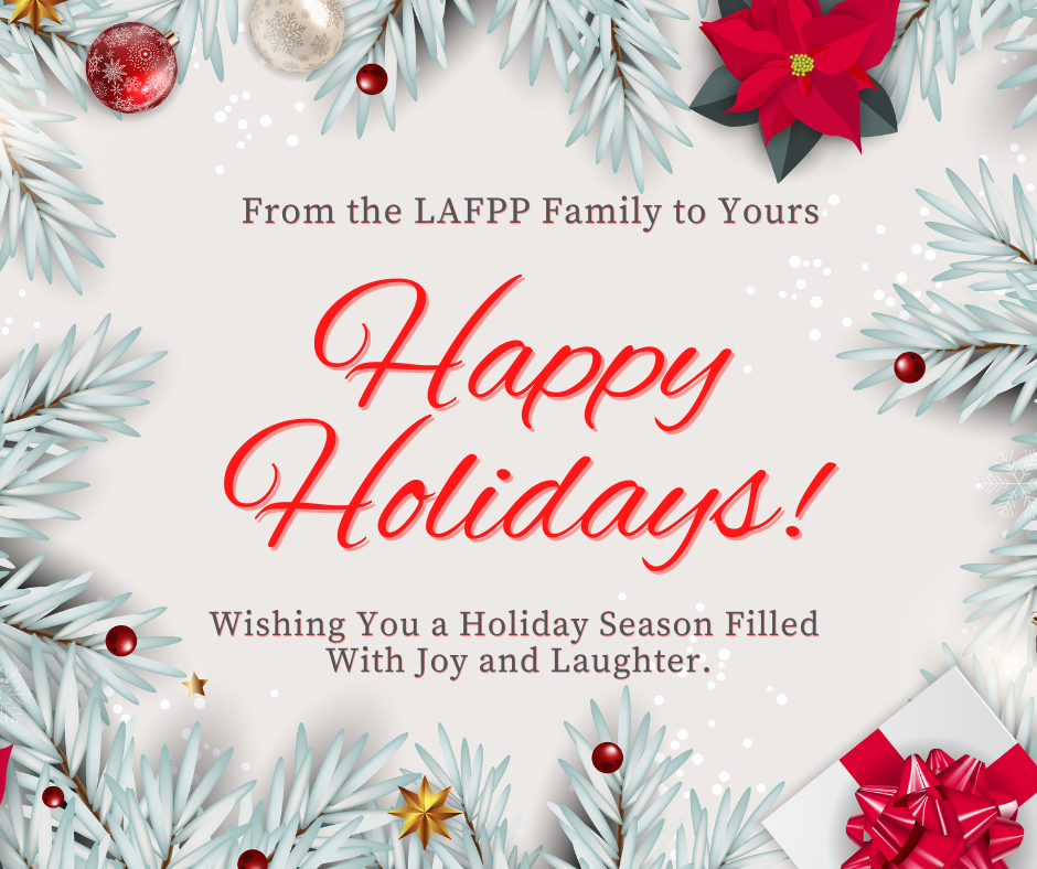 Happy Holidays From LAFPP